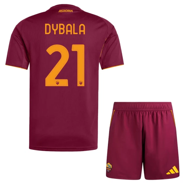 Fotbalové Dresy AS Řím Paulo Dybala 21 Dětské Domácí 2025-26