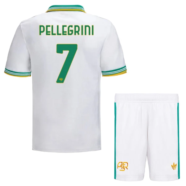 Fotbalové Dresy AS Řím Pellegrini 7 Dětské Alternativní 2025-26 Fotbalové Dresy AS Řím Pellegrini 7 Dětské Alternativní 2025-26