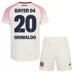 Fotbalové Dresy Bayer 04 Leverkusen Alejandro Grimaldo 20 Dětské Venkovní 2025-26 Fotbalové Dresy Bayer 04 Leverkusen Alejandro Grimaldo 20 Dětské Venkovní 2025-26