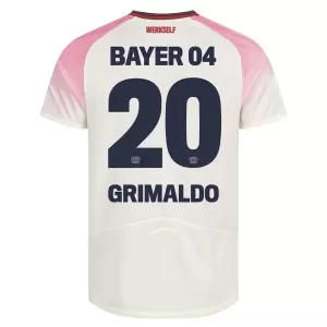Fotbalové Dresy Bayer 04 Leverkusen Alejandro Grimaldo 20 Venkovní 2025-26 Fotbalové Dresy Bayer 04 Leverkusen Alejandro Grimaldo 20 Venkovní 2025-26