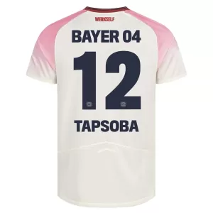 Fotbalové Dresy Bayer 04 Leverkusen Edmond Tapsoba 12 Venkovní 2025-26 Fotbalové Dresy Bayer 04 Leverkusen Edmond Tapsoba 12 Venkovní 2025-26