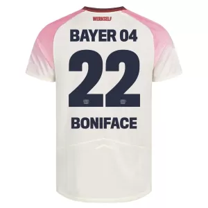 Fotbalové Dresy Bayer 04 Leverkusen Victor Boniface 22 Venkovní 2025-26 Fotbalové Dresy Bayer 04 Leverkusen Victor Boniface 22 Venkovní 2025-26