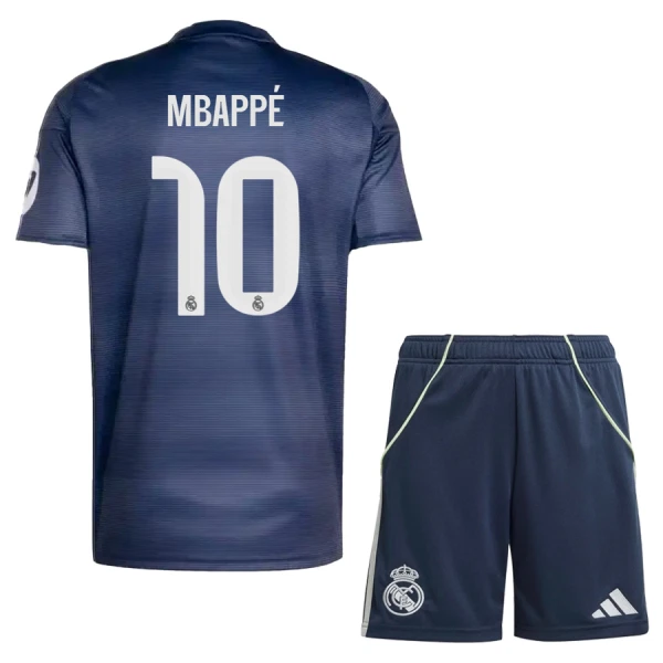 Fotbalové Dresy Real Madrid Kylian Mbappé 10 Dětské Venkovní 2025-26 Fotbalové Dresy Real Madrid Kylian Mbappé 10 Dětské Venkovní 2025-26