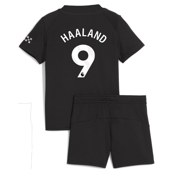 Fotbalové Dresy Manchester City Erling Haaland 9 Dětské Venkovní 2025-26 Fotbalové Dresy Manchester City Erling Haaland 9 Dětské Venkovní 2025-26