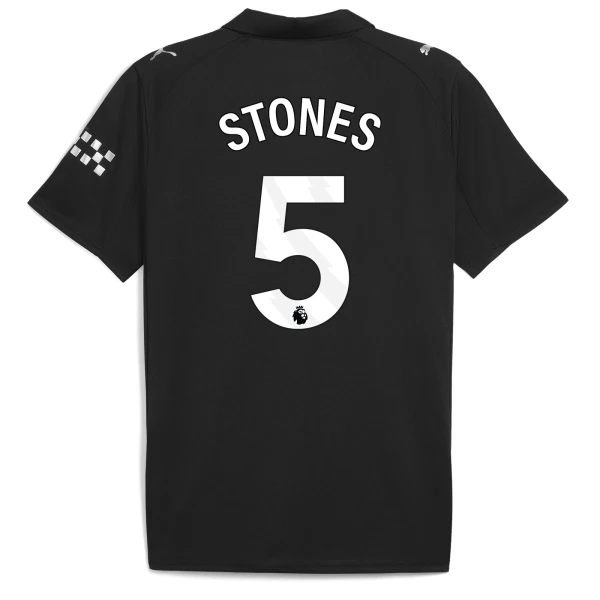 Fotbalové Dresy Manchester City John Stones 5 Venkovní 2025-26 Fotbalové Dresy Manchester City John Stones 5 Venkovní 2025-26