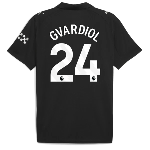 Fotbalové Dresy Manchester City Josko Gvardiol 24 Venkovní 2025-26 Fotbalové Dresy Manchester City Josko Gvardiol 24 Venkovní 2025-26