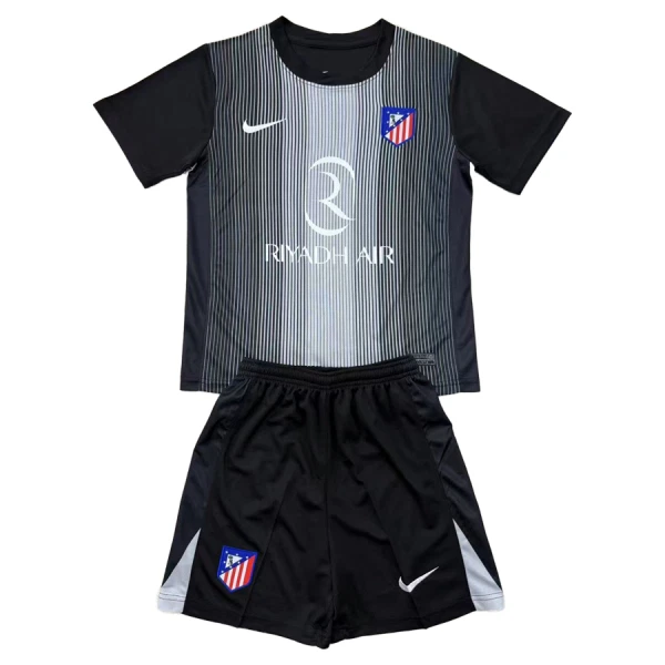 Brankářské Fotbalové Dresy Atlético Madrid Dětské 2025-26 Černá Brankářské Fotbalové Dresy Atlético Madrid Dětské 2025-26 Černá