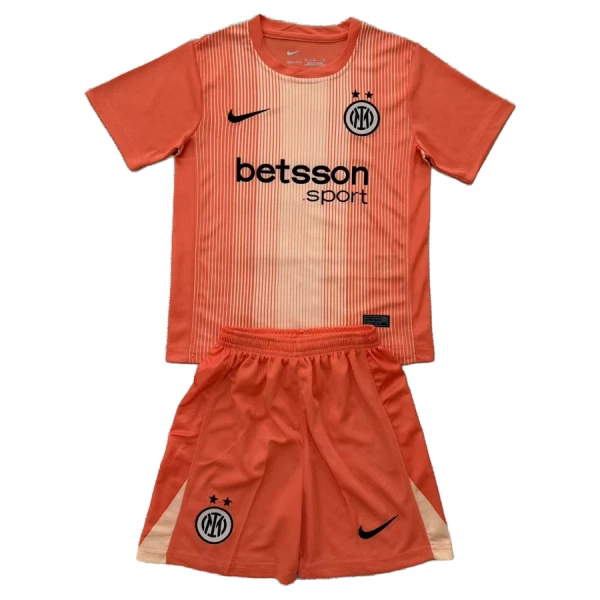 Brankářské Fotbalové Dresy Inter Milán Dětské 2025-26 Oranžový