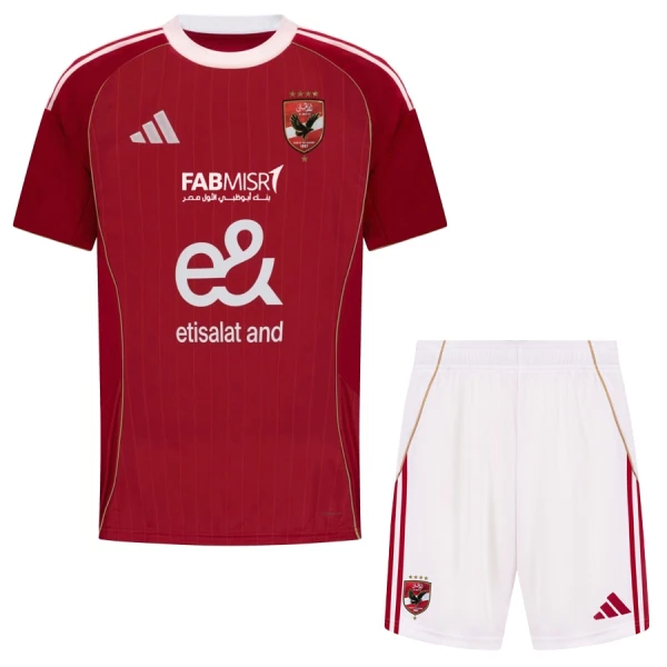Fotbalové Dresy Al Ahly Dětské Domácí 2025-26 Fotbalové Dresy Al Ahly Dětské Domácí 2025-26