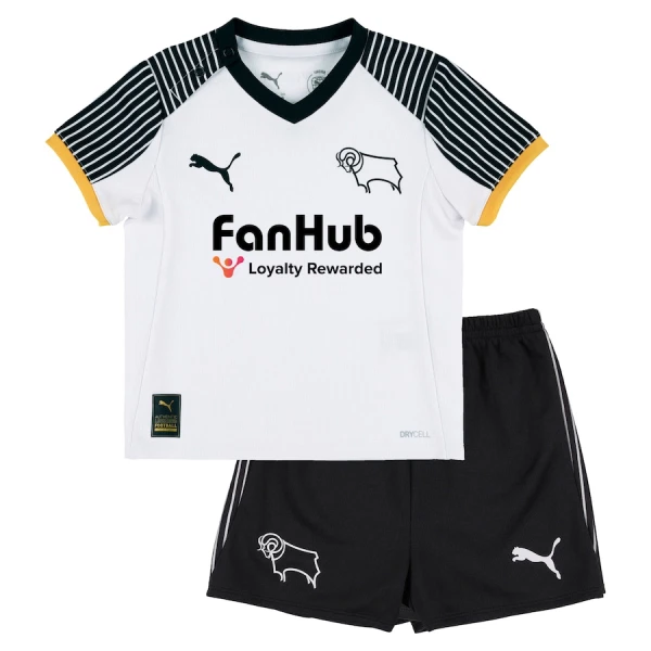 Fotbalové Dresy Derby County Dětské Domácí 2025-26 Fotbalové Dresy Derby County Dětské Domácí 2025-26