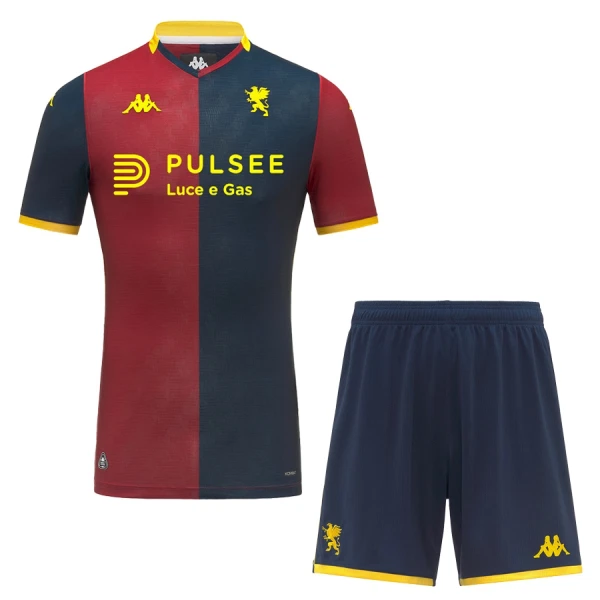 Fotbalové Dresy Genoa Dětské Domácí 2025-26 Fotbalové Dresy Genoa Dětské Domácí 2025-26