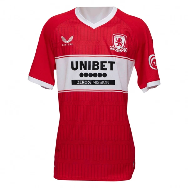 Fotbalové Dresy Middlesbrough Domácí 2025-26 Fotbalové Dresy Middlesbrough Domácí 2025-26