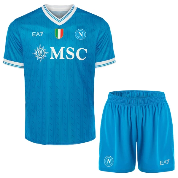 Fotbalové Dresy Napoli Dětské Domácí 2025-26 Fotbalové Dresy Napoli Dětské Domácí 2025-26
