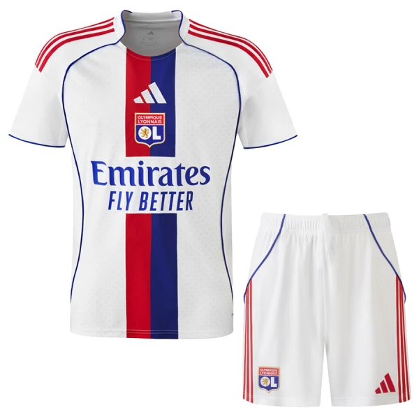 Fotbalové Dresy Olympique Lyonnais Dětské Domácí 2025-26 Fotbalové Dresy Olympique Lyonnais Dětské Domácí 2025-26