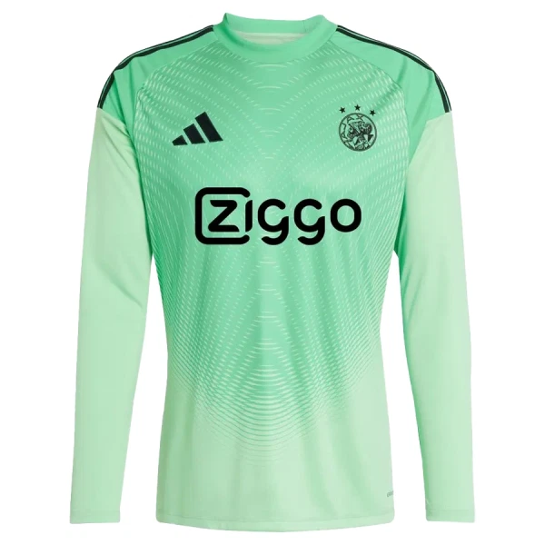 Brankářské Fotbalové Dresy Ajax Amsterdam Amsterdam 2025-26 Zelená Dlouhý Rukáv Brankářské Fotbalové Dresy Ajax Amsterdam Amsterdam 2025-26 Zelená Dlouhý Rukáv