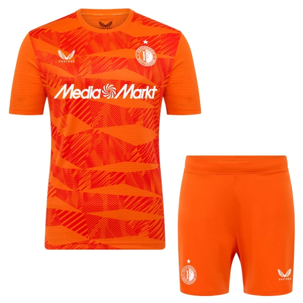 Brankářské Fotbalové Dresy Feyenoord Rotterdam Dětské 2025-26 Oranžový Brankářské Fotbalové Dresy Feyenoord Rotterdam Dětské 2025-26 Oranžový