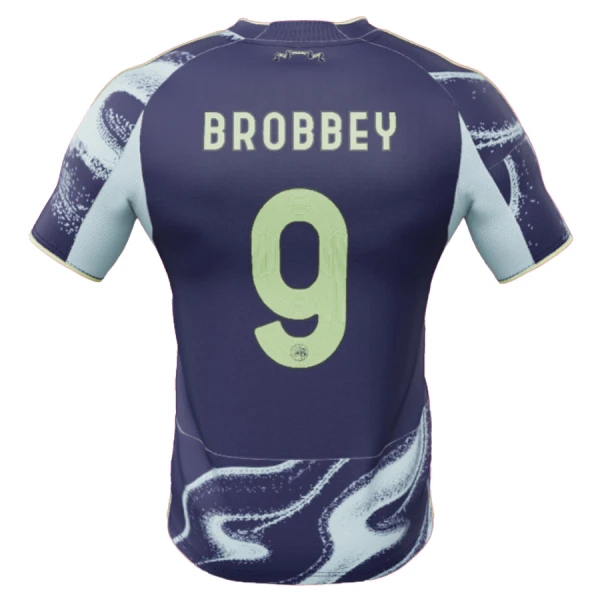 Fotbalové Dresy Ajax Amsterdam Amsterdam Brobbey 9 Venkovní 2025-26 Fotbalové Dresy Ajax Amsterdam Amsterdam Brobbey 9 Venkovní 2025-26