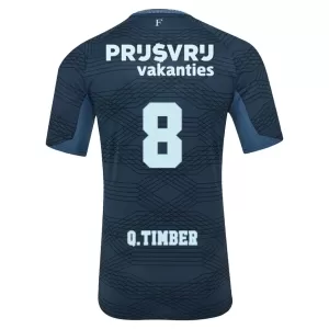 Fotbalové Dresy Feyenoord Rotterdam Q. Timber 8 Venkovní 2025-26 Fotbalové Dresy Feyenoord Rotterdam Q. Timber 8 Venkovní 2025-26