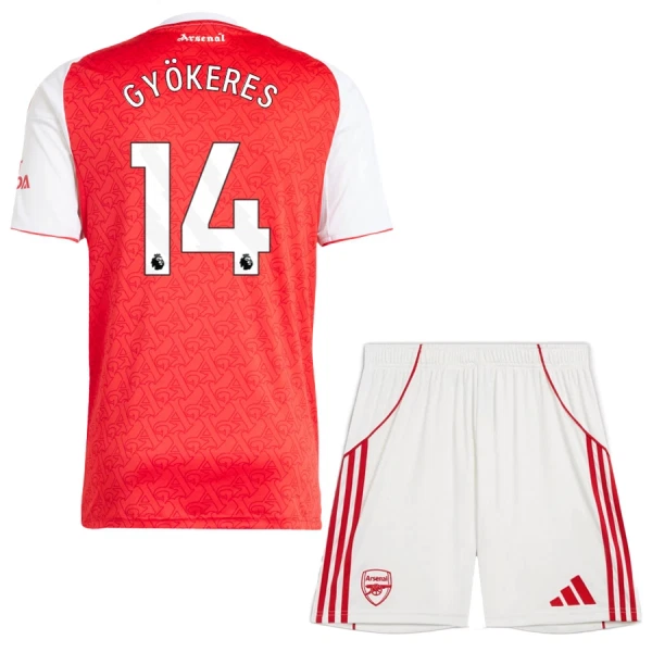 Fotbalové Dresy Arsenal Gyokeres 14 Dětské Domácí 2025-26 Fotbalové Dresy Arsenal Gyokeres 14 Dětské Domácí 2025-26