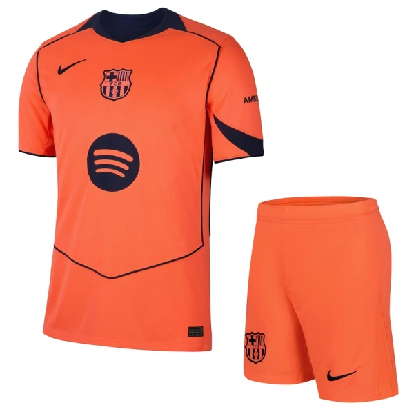 Fotbalové Dresy FC Barcelona Dětské Alternativní 2025-26 Fotbalové Dresy FC Barcelona Dětské Alternativní 2025-26