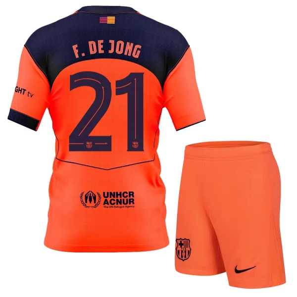 Fotbalové Dresy FC Barcelona Frenkie de Jong 21 Dětské Alternativní 2025-26 Fotbalové Dresy FC Barcelona Frenkie de Jong 21 Dětské Alternativní 2025-26