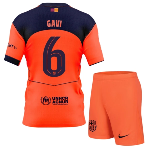 Fotbalové Dresy FC Barcelona Gavi 6 Dětské Alternativní 2025-26 Fotbalové Dresy FC Barcelona Gavi 6 Dětské Alternativní 2025-26