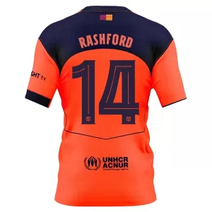 Fotbalové Dresy FC Barcelona Marcus Rashford 14 Alternativní 2025-26 Fotbalové Dresy FC Barcelona Marcus Rashford 14 Alternativní 2025-26