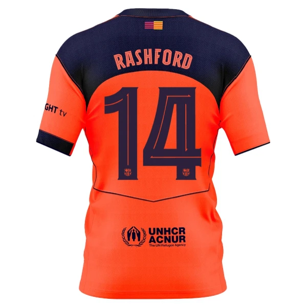 Fotbalové Dresy FC Barcelona Marcus Rashford 14 Alternativní 2025-26 Fotbalové Dresy FC Barcelona Marcus Rashford 14 Alternativní 2025-26