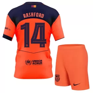 Fotbalové Dresy FC Barcelona Marcus Rashford 14 Dětské Alternativní 2025-26 Fotbalové Dresy FC Barcelona Marcus Rashford 14 Dětské Alternativní 2025-26
