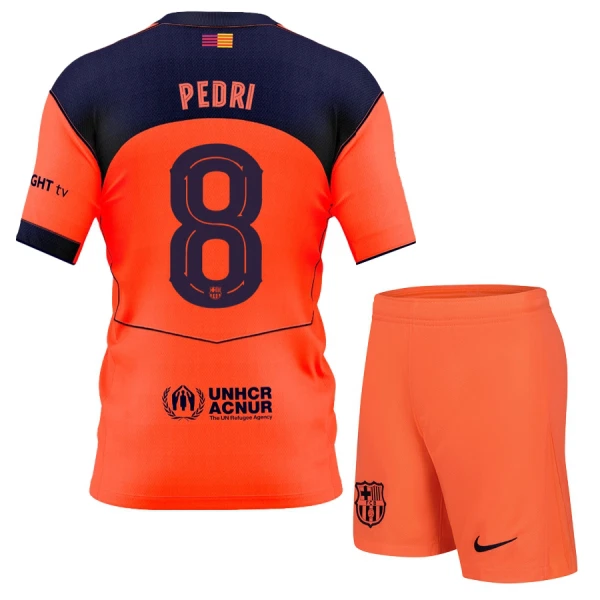 Fotbalové Dresy FC Barcelona Pedri 8 Dětské Alternativní 2025-26 Fotbalové Dresy FC Barcelona Pedri 8 Dětské Alternativní 2025-26