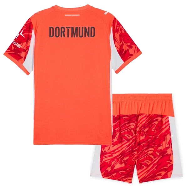 Brankářské Fotbalové Dresy Borussia Dortmund Dětské 2025-26 Červená