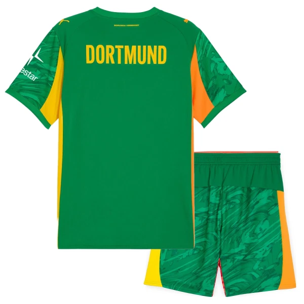 Brankářské Fotbalové Dresy Borussia Dortmund Dětské 2025-26 Zelená