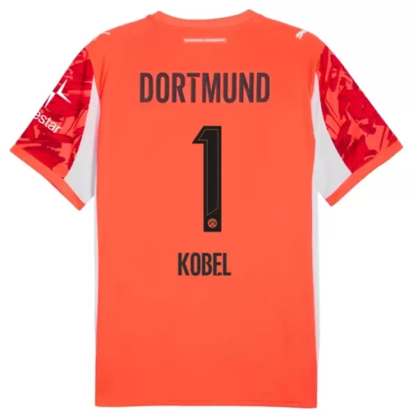 Brankářské Fotbalové Dresy Borussia Dortmund Kobel 1 2025-26 Červená Brankářské Fotbalové Dresy Borussia Dortmund Kobel 1 2025-26 Červená