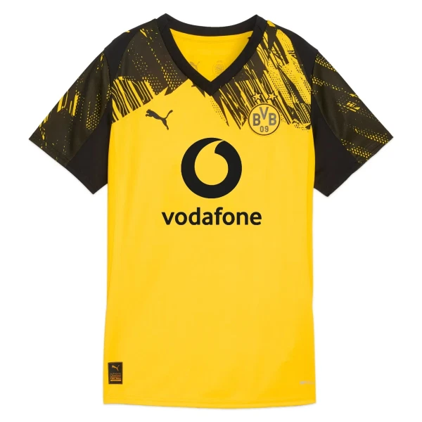 Fotbalové Dresy Borussia Dortmund Dámské Domácí 2025-26 Fotbalové Dresy Borussia Dortmund Dámské Domácí 2025-26