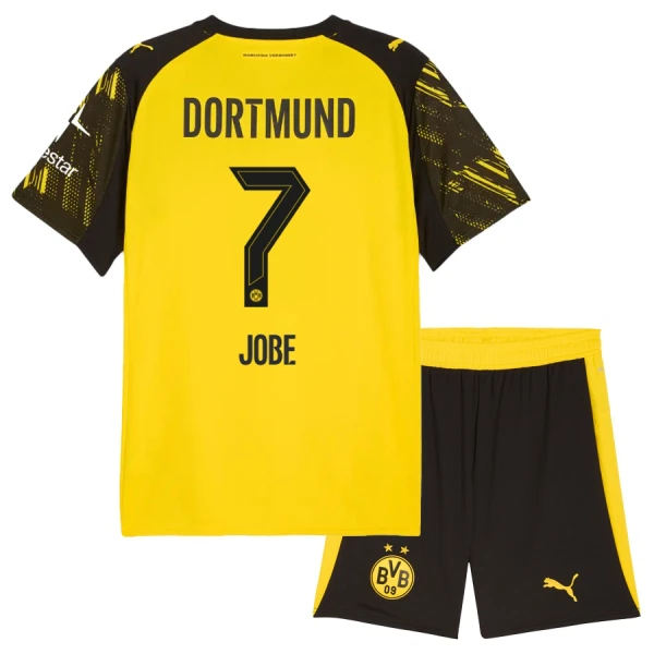 Fotbalové Dresy Borussia Dortmund Jobe 7 Dětské Domácí 2025-26 Fotbalové Dresy Borussia Dortmund Jobe 7 Dětské Domácí 2025-26