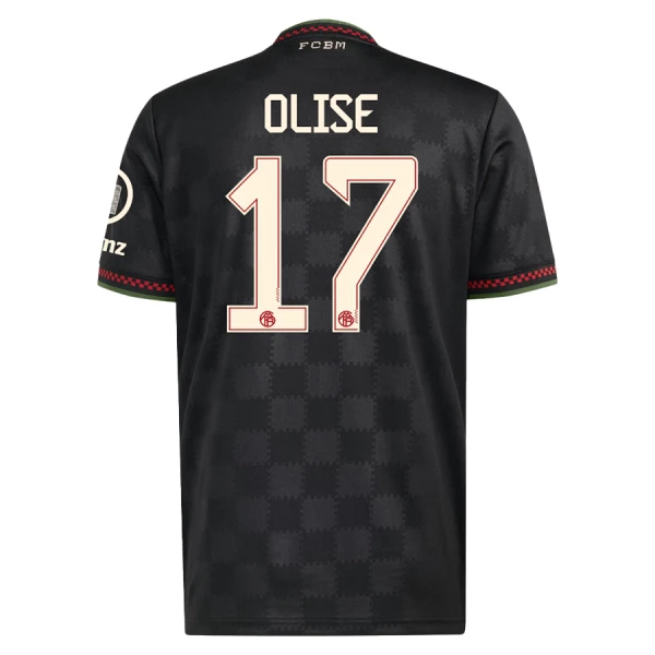 Fotbalové Dresy FC Bayern Mnichov Olise 17 Alternativní 2025-26 Fotbalové Dresy FC Bayern Mnichov Olise 17 Alternativní 2025-26