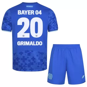 Fotbalové Dresy Bayer 04 Leverkusen Alejandro Grimaldo 20 Dětské Alternativní 2025-26 Fotbalové Dresy Bayer 04 Leverkusen Alejandro Grimaldo 20 Dětské Alternativní 2025-26