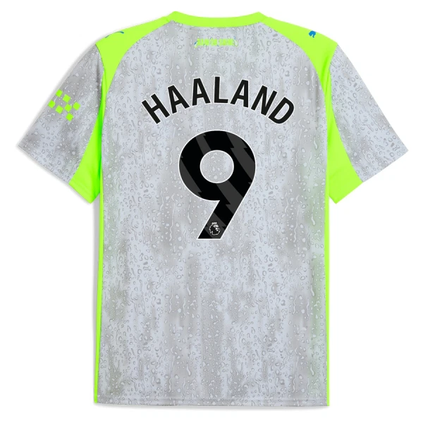 Fotbalové Dresy Manchester City Erling Haaland 9 Alternativní 2025-26 Fotbalové Dresy Manchester City Erling Haaland 9 Alternativní 2025-26