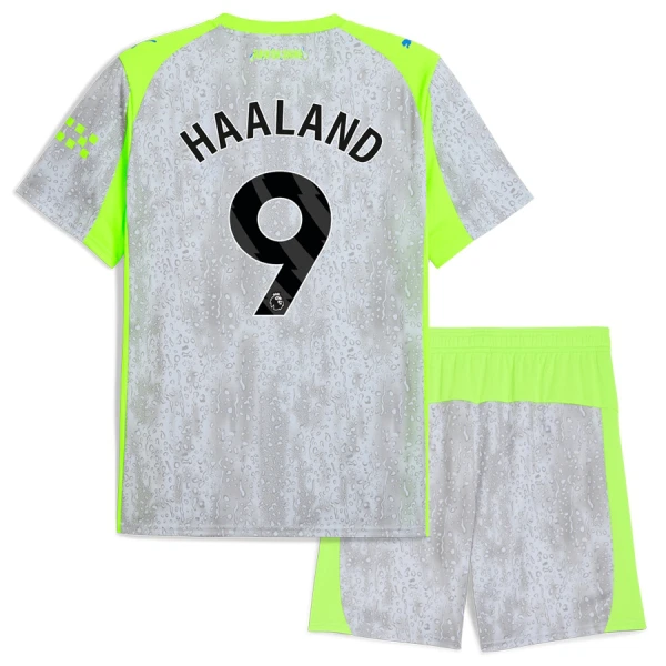 Fotbalové Dresy Manchester City Erling Haaland 9 Dětské Alternativní 2025-26 Fotbalové Dresy Manchester City Erling Haaland 9 Dětské Alternativní 2025-26