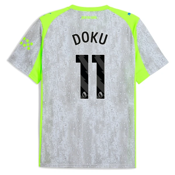 Fotbalové Dresy Manchester City Jérémy Doku 11 Alternativní 2025-26 Fotbalové Dresy Manchester City Jérémy Doku 11 Alternativní 2025-26