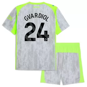Fotbalové Dresy Manchester City Josko Gvardiol 24 Dětské Alternativní 2025-26 Fotbalové Dresy Manchester City Josko Gvardiol 24 Dětské Alternativní 2025-26