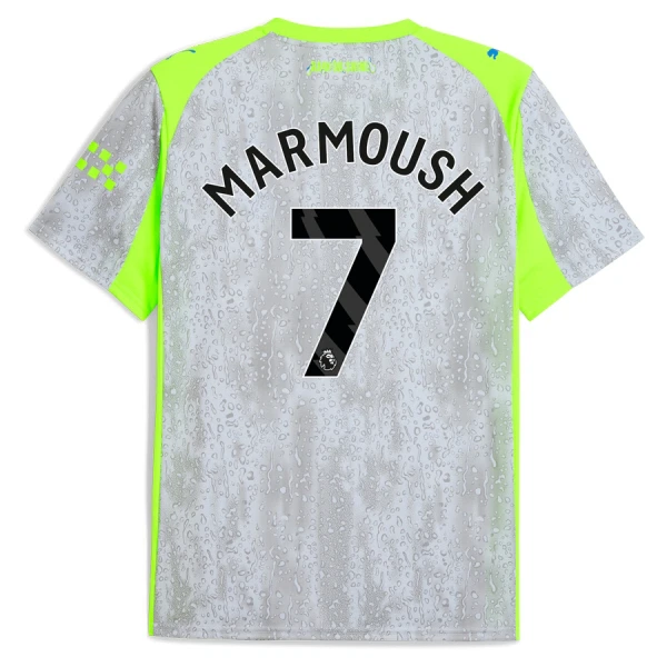 Fotbalové Dresy Manchester City Marmoush 7 Alternativní 2025-26 Fotbalové Dresy Manchester City Marmoush 7 Alternativní 2025-26