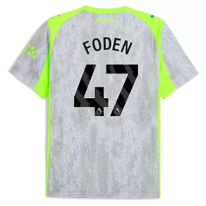 Fotbalové Dresy Manchester City Phil Foden 47 Alternativní 2025-26 Fotbalové Dresy Manchester City Phil Foden 47 Alternativní 2025-26
