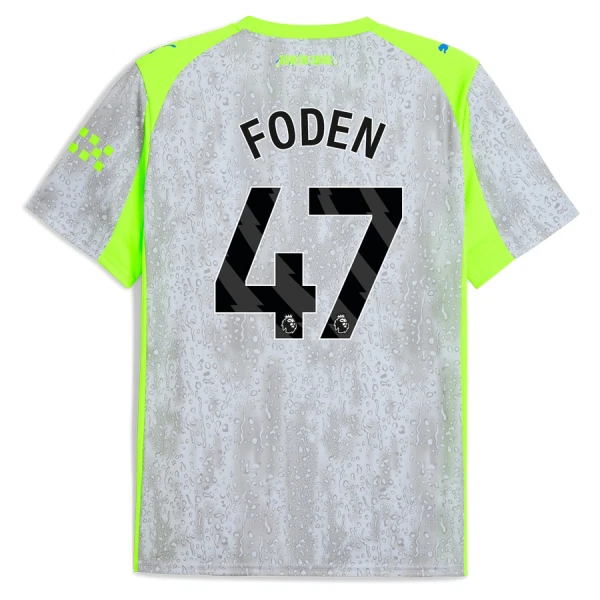 Fotbalové Dresy Manchester City Phil Foden 47 Alternativní 2025-26 Fotbalové Dresy Manchester City Phil Foden 47 Alternativní 2025-26