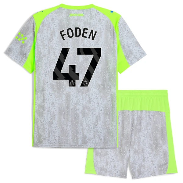 Fotbalové Dresy Manchester City Phil Foden 47 Dětské Alternativní 2025-26 Fotbalové Dresy Manchester City Phil Foden 47 Dětské Alternativní 2025-26