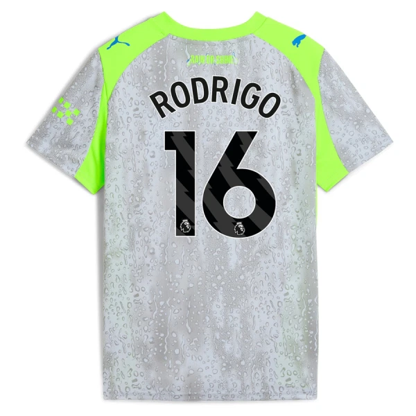 Fotbalové Dresy Manchester City Rodrigo Hernández 16 Alternativní 2025-26 Fotbalové Dresy Manchester City Rodrigo Hernández 16 Alternativní 2025-26
