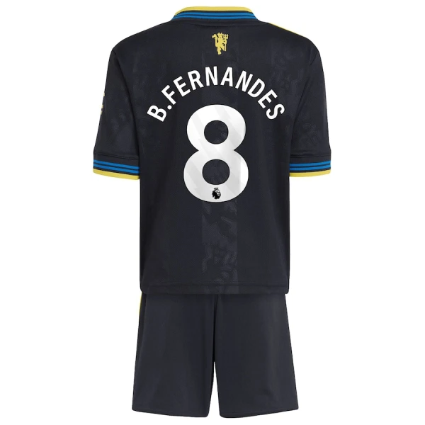 Fotbalové Dresy Manchester United Bruno Fernandes 8 Dětské Alternativní 2025-26 Fotbalové Dresy Manchester United Bruno Fernandes 8 Dětské Alternativní 2025-26