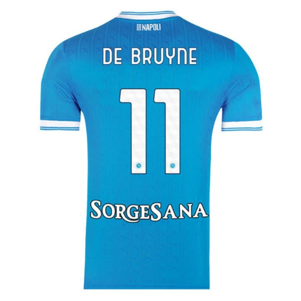 Fotbalové Dresy Napoli Kevin De Bruyne 11 Domácí 2025-26 Fotbalové Dresy Napoli Kevin De Bruyne 11 Domácí 2025-26