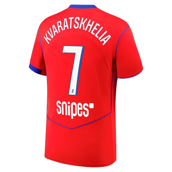 Fotbalové Dresy Paris Saint-Germain Kvaratskhelia 7 Alternativní 2025-26 Fotbalové Dresy Paris Saint-Germain Kvaratskhelia 7 Alternativní 2025-26