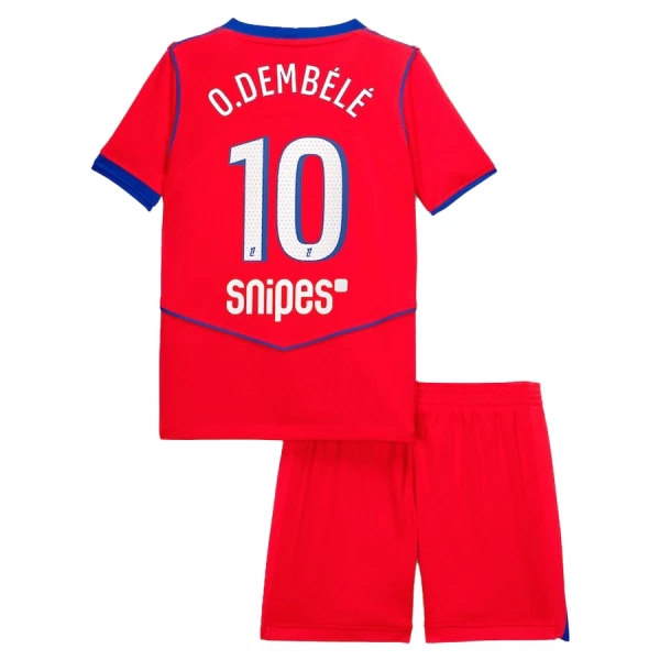 Fotbalové Dresy Paris Saint-Germain Ousmane Dembélé 10 Dětské Alternativní 2025-26 Fotbalové Dresy Paris Saint-Germain Ousmane Dembélé 10 Dětské Alternativní 2025-26